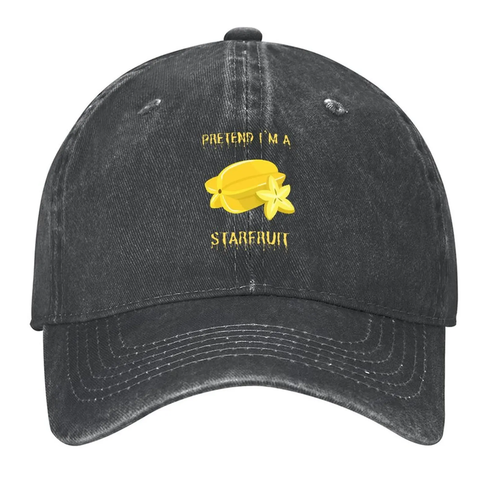 

Funny Halloween Fruit Costume Starfruit Baseball Cap Sun Cap Male hat Sunhat party Hat Women's Golf Clothing Men's