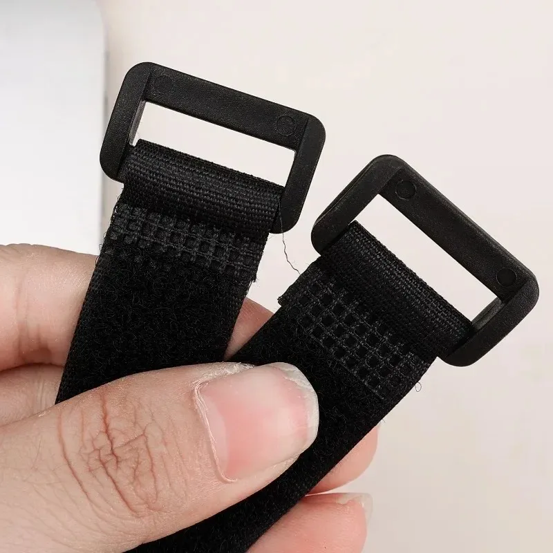Wiederverwendbare Klettverschluss-Kabelbinder aus Nylon, Verstellbare Drahtbefestigungsbänder, Kabelmanagement-Organizer – Detail 5