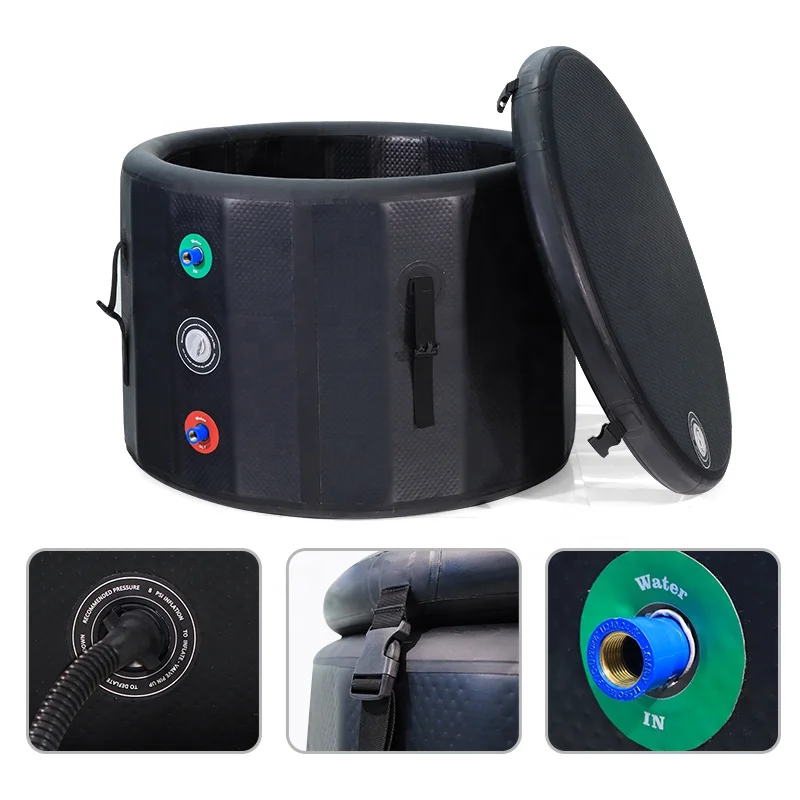 Outdoor Spa Bath Adult Cold Plug Bath Portable Inflatable Round Ice Bath