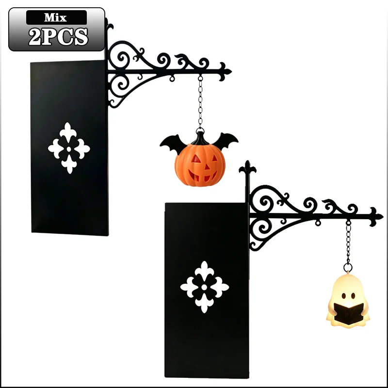 Halloween-Bibliothekslaterne, Mini-Bücherregallampe, Vintage-Hängeleuchte, Dekorative Laterne, Halloween-Geschenk für Buchliebhaber