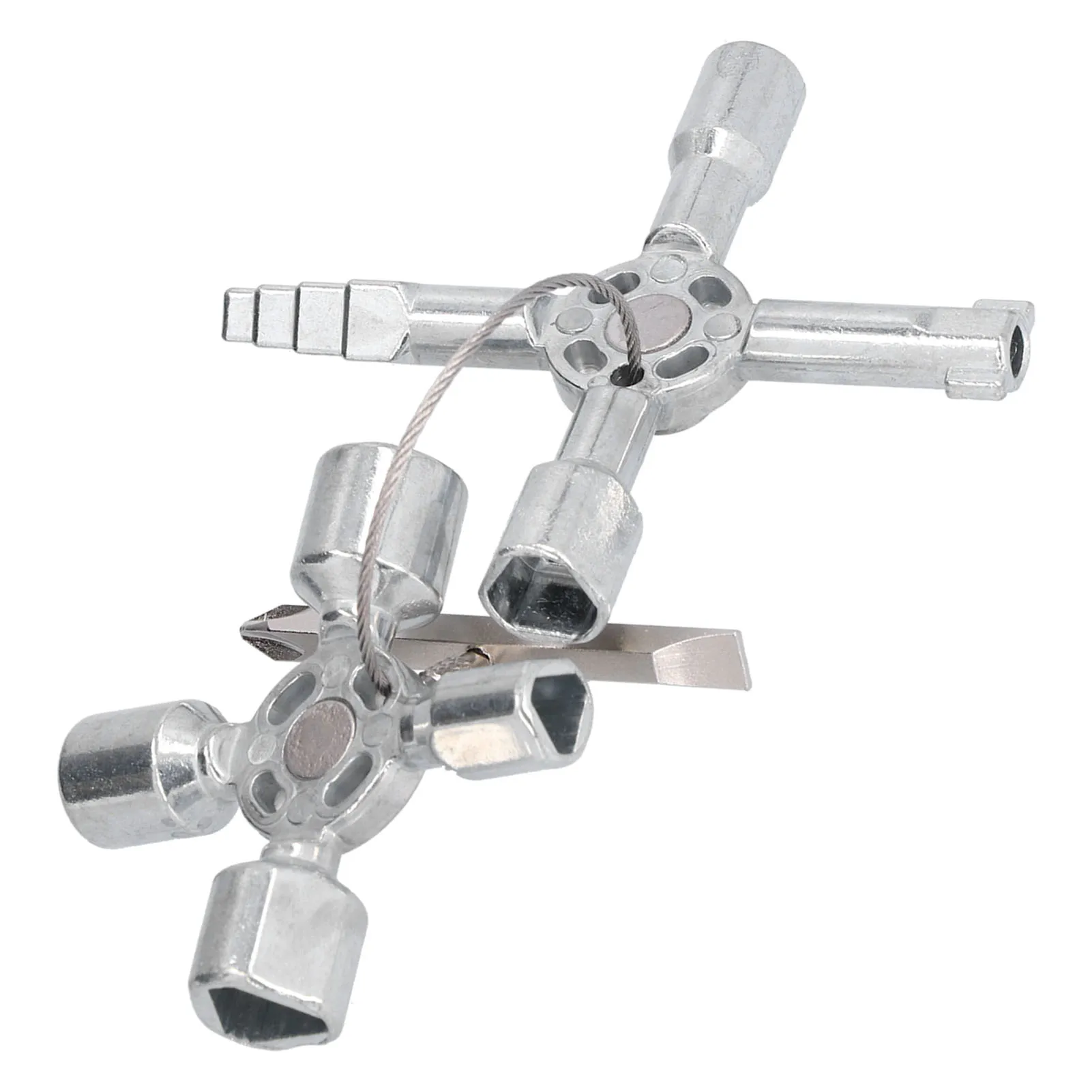 مفتاح خزانة مفتاح ربط 10 في 1 أداة بحرية متعددة الوظائف مفتاح ربط معدني مفتاح خزانة تحكم معدني #3