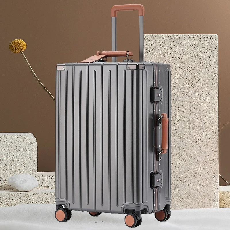 Multifunctional, aluminum frame trolley case, boarding case, luggage, combination lock, universal wheel