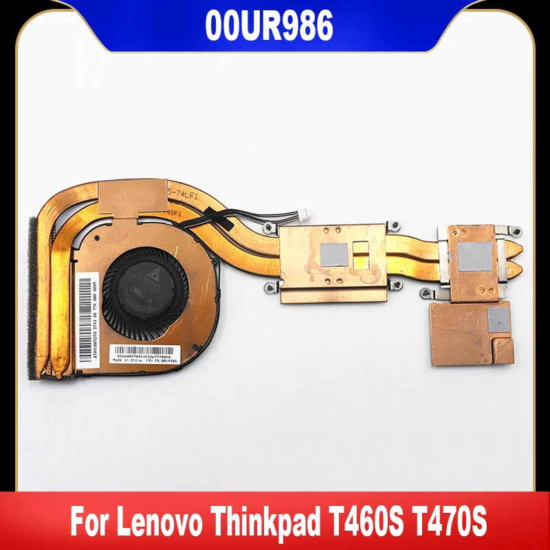 

00UR986 New Original For Lenovo Thinkpad T460S T470S Laptop Cooling Fan Cooler Fan With Heatsink 00JT918 00JT917 High Quality