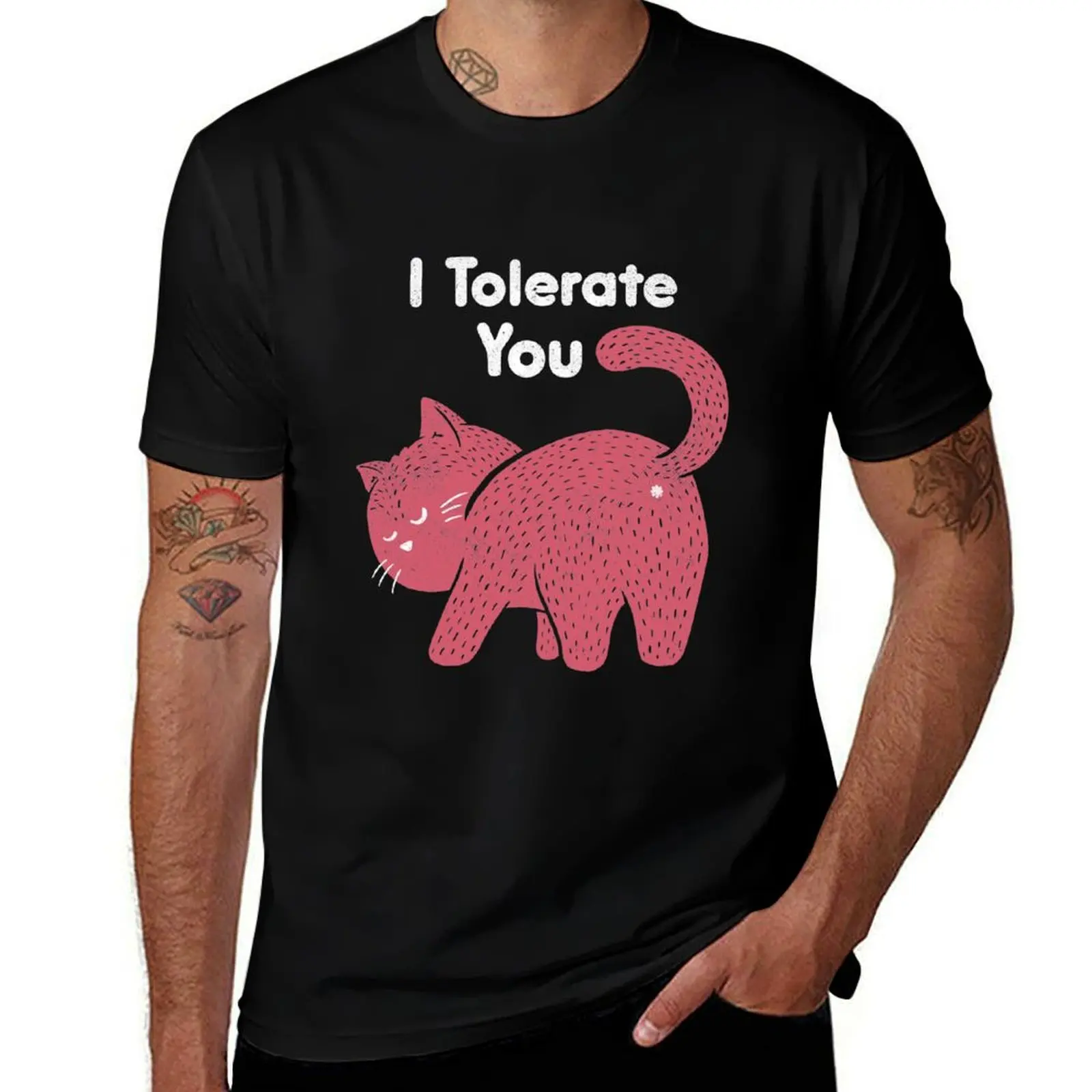 I Tolerate You T-Shirt Active Wear Sports T-Shirt for Men