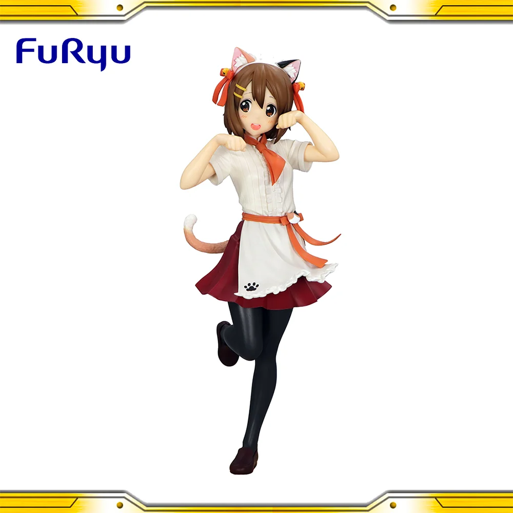 

В наличии оригинальные Furyu Trio-Try-iT K-ON Hirasawa Yui ПВХ аниме экшн-модель игрушки коллекционные подарки