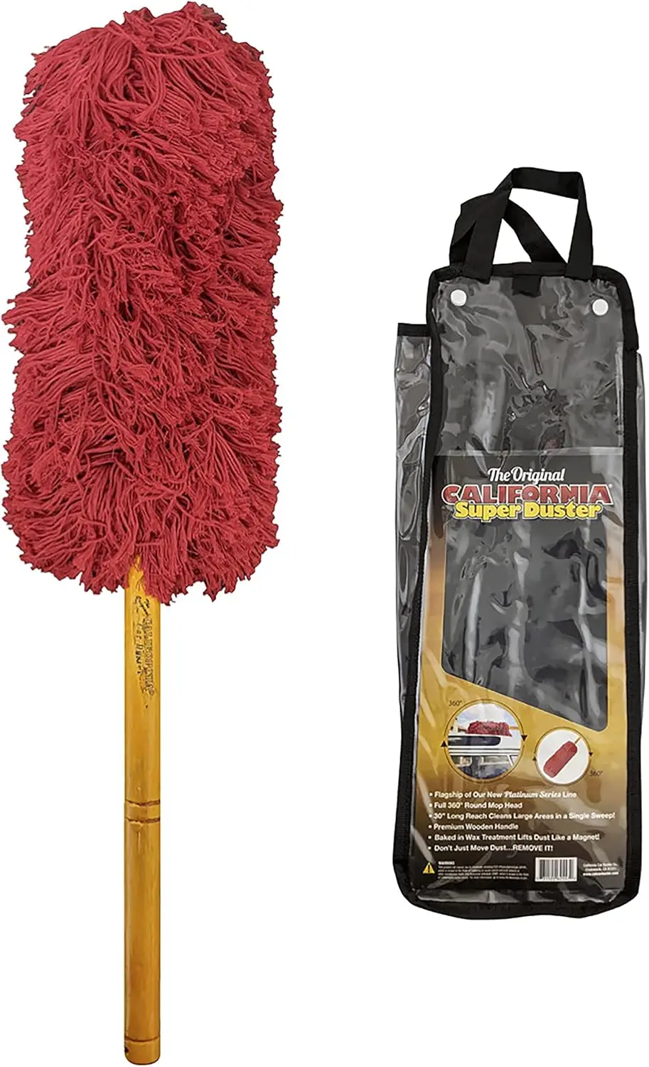 

Red X-Large Duster for Trucks and SUVs, Wood Handle Style 73668