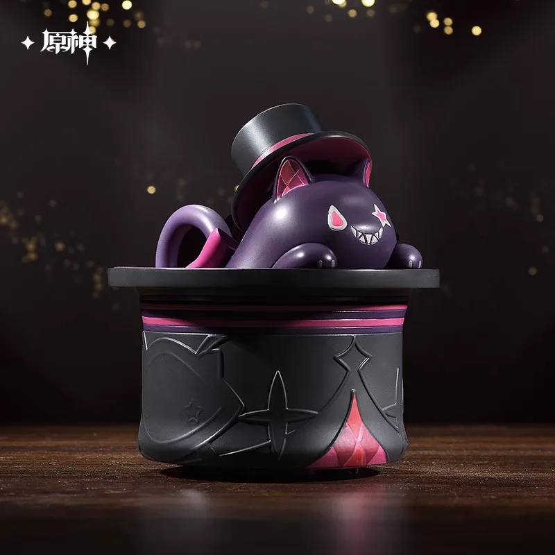 Game Genshin Impact Official Genuine Product Lyney Magic Show Grinning Hat Cat Theme Halloween Christmas Gift Cosplay Ornament