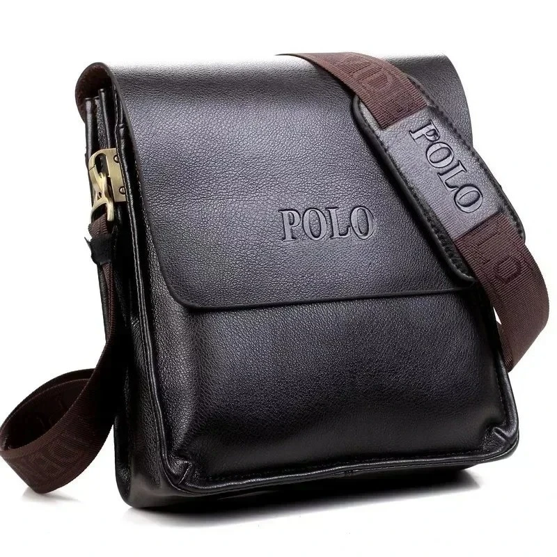 El bolso de hombro de negocios de ocio Polo bolso vertical hombre tendencia bolso de hombro inclinado