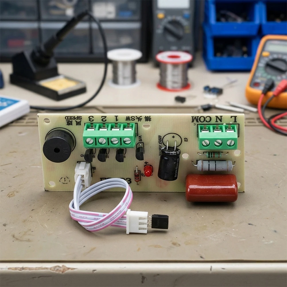 Fan Remote Control Replacement Circuit Board with Adjustable Timer High Medium Low Speeds and Swing Capability