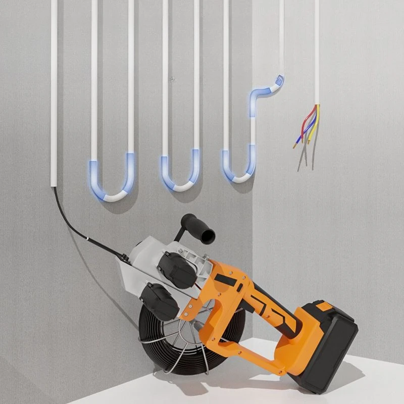 Threading artifact, special for wire drawing electricians, automatic lead pay-off
