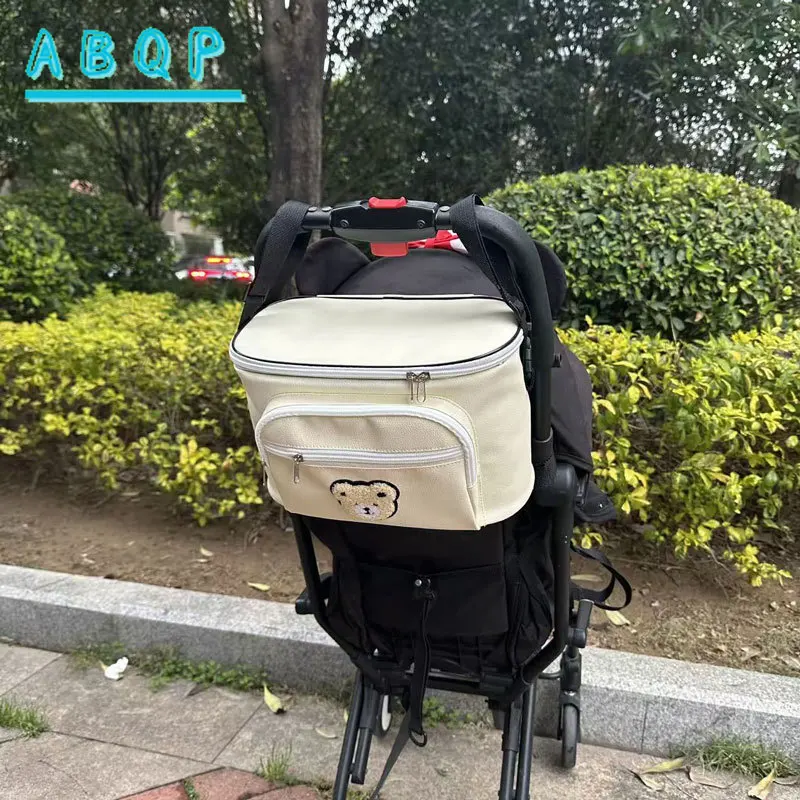 New Baby Stroller Hanging Bag Large Capacity Stroller Storage Bag Multifunctional Portable Baby Supplies Stroller Hanging Bag