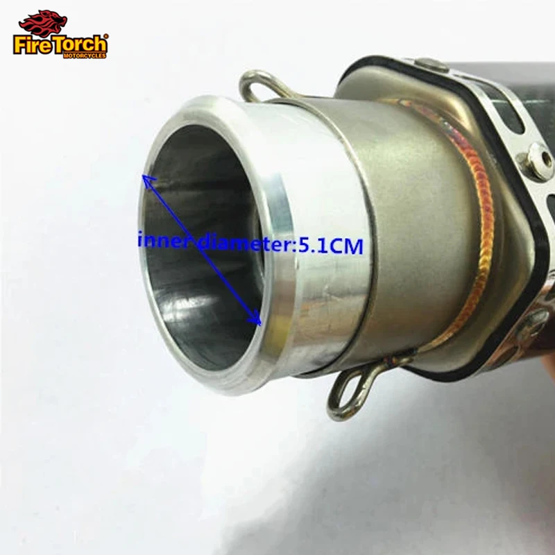 High Quality Universal Motorcycle Exhaust Pipe Escape 60mm to 51mm Motocross Stainless Steel Adapter Reducer Muffler Connector