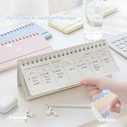 54 Sheets Weekly Planning Notebook Stationery Work Reminder Memorandum Can Stand Table Planner Stationery Daily Schedules