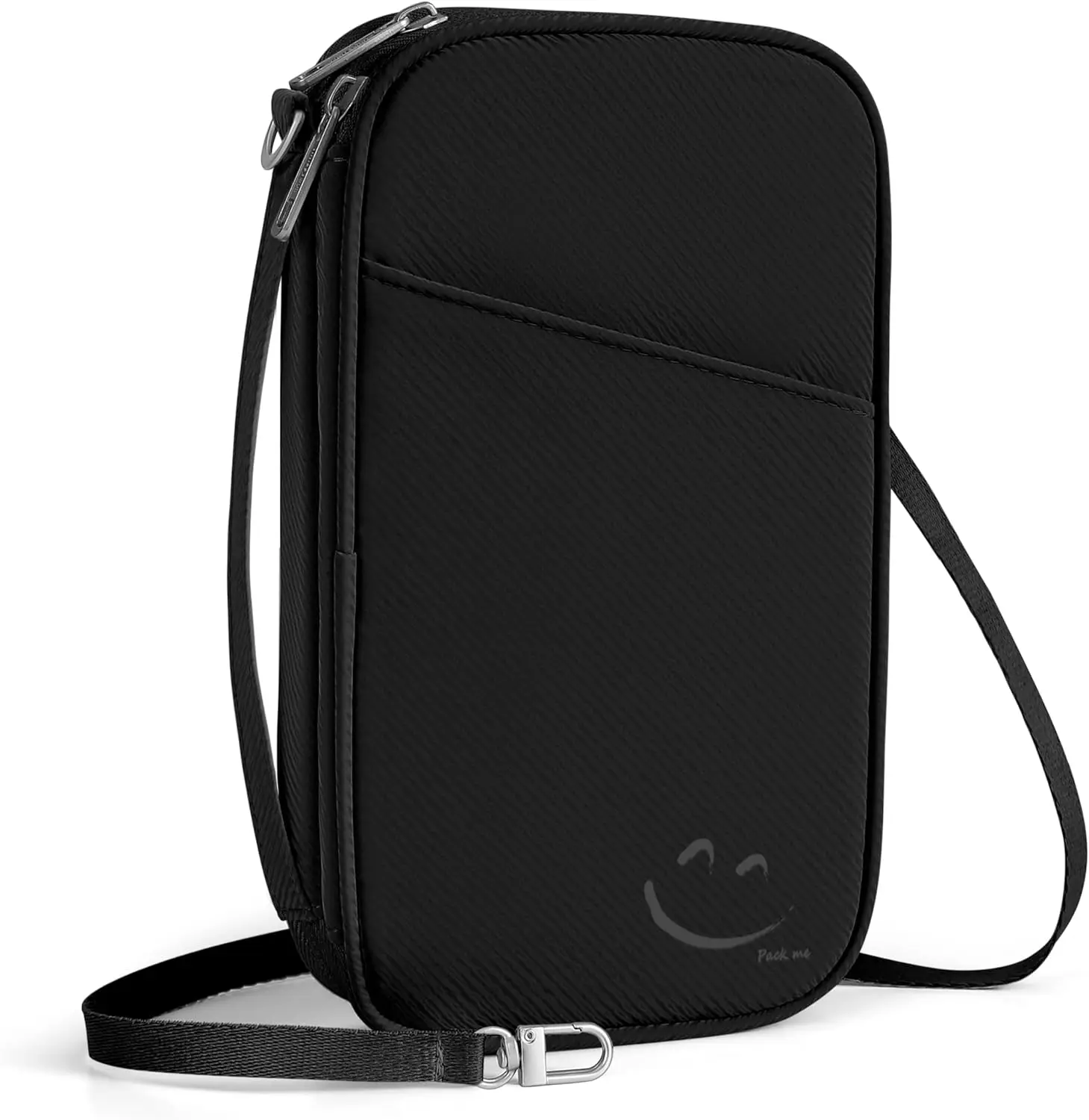 

2-in-1 RFID Blocking Passport Holder & Travel Organizer for Family with Multiple Slots for Cards, Cash, and Electronics