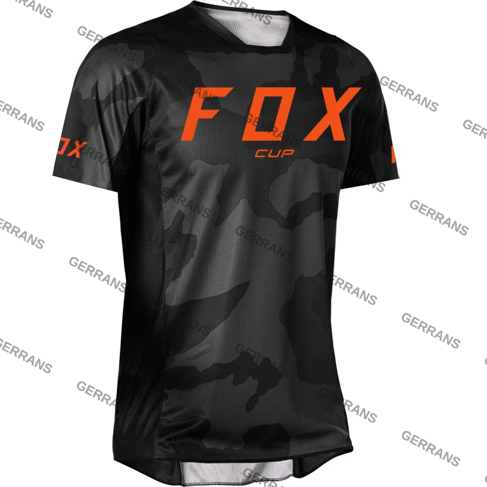 Men\'s Downhill cycling Jerseys Mountain Bike MTB Shirts Offroad DH Motorcycle Jersey Motocross Sportwear Racing Bike Fox Cup