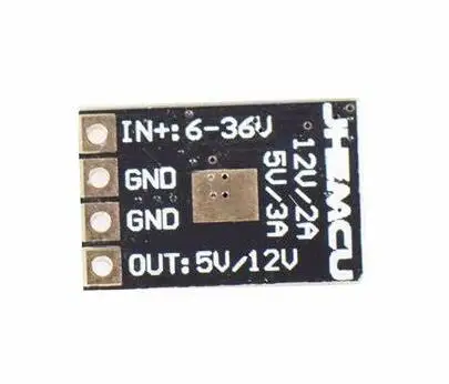 JHEMCU MINI tiny nano 17mmx11mm 5-30V in DC-DC BEC 2-6S 5V 3A/ 12V 2A Step Down power supply Module for RC drone FPV