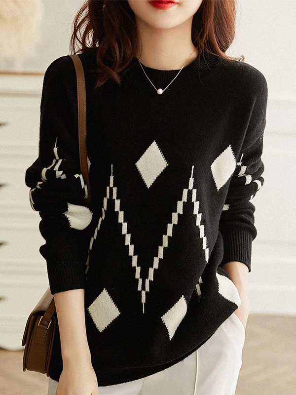 سترة نسائية فضفاضة مستديرة Ne Knitwear Summer ort Sve Street Sle بقصة ضيقة كاجوال أنيقة للشابات