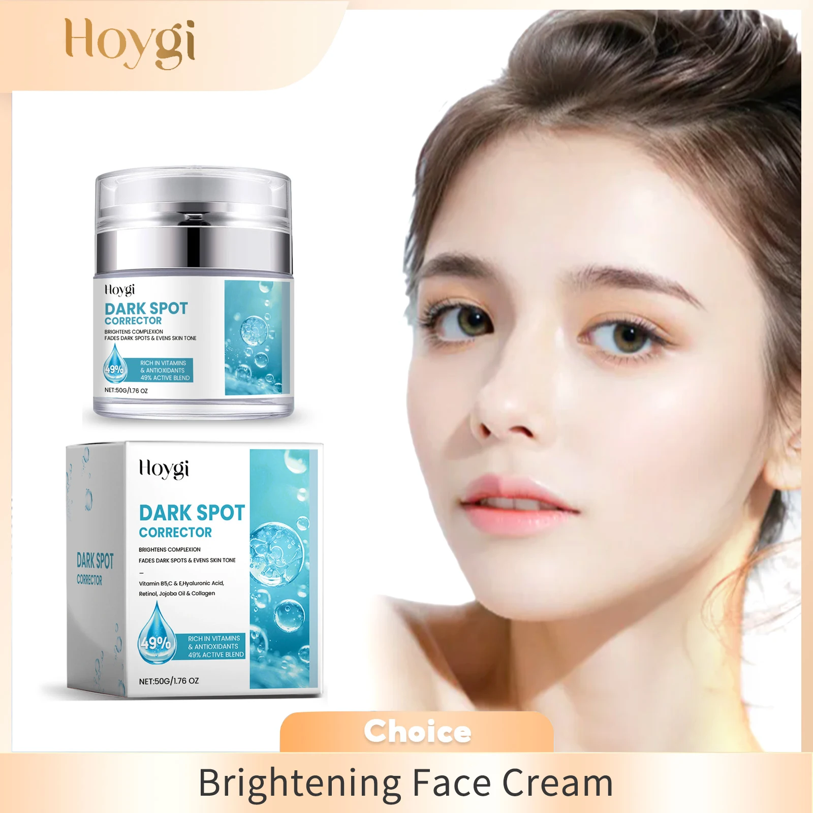 

Retinol Brightening Face Cream for Fading Dark Spot Even Skin Tone Antioxidant Reduce Pigmentation Repair Moisturizing Skin Care