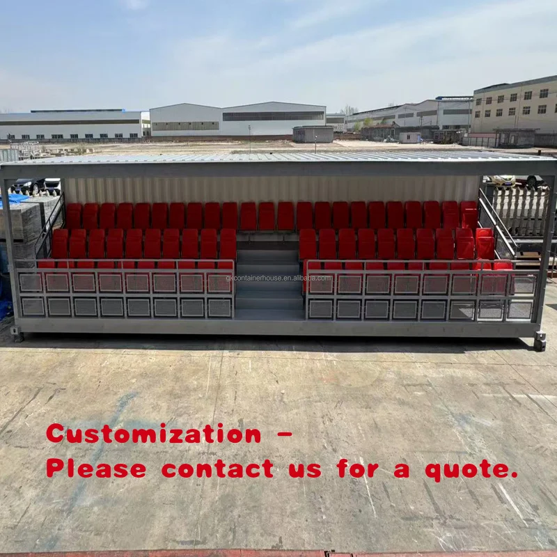 

custom.Portable Stadium Seating Container Grandstand Sporting Event Bleachers Portable Stand Container