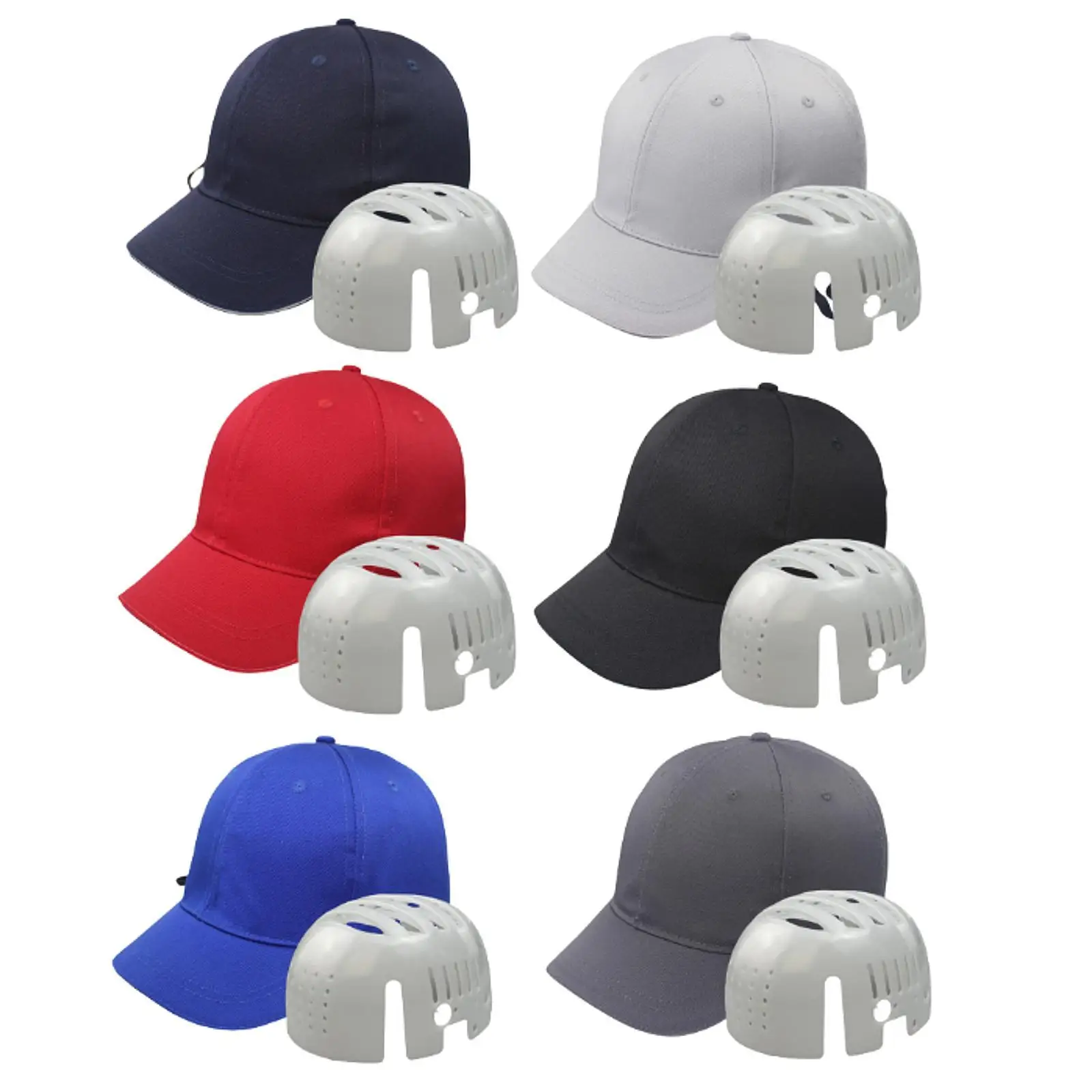 Baseball Bump Cap Hard Hat Practical Comfortable Shockproof Headgear Breathable Versatile Baseball Cap for Workplace Workshop