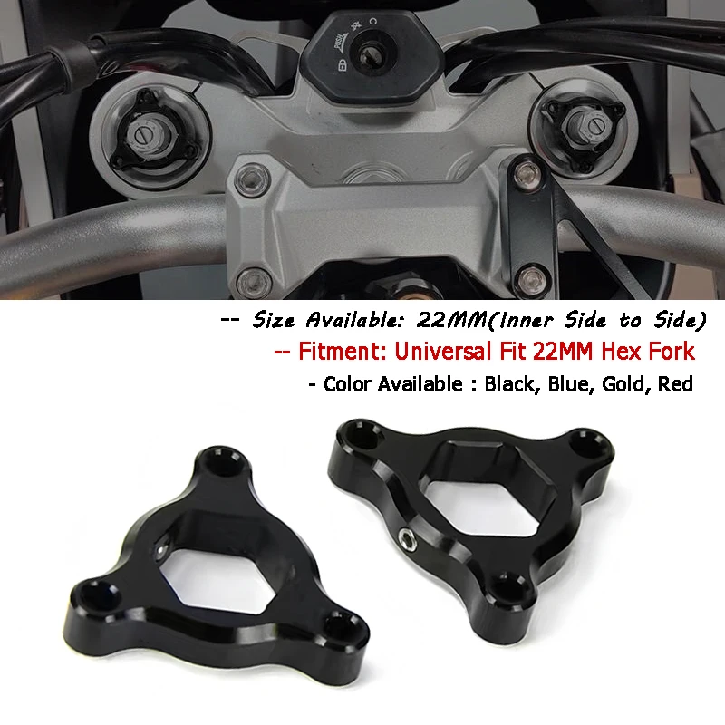 22MM for Aprilia RS250 RSV1000 SL1000 ，SMV750 Buell XB9 XB12 Moto Motorcycle，22MM CNC Aluminum Suspension Fork Preload Adjusters