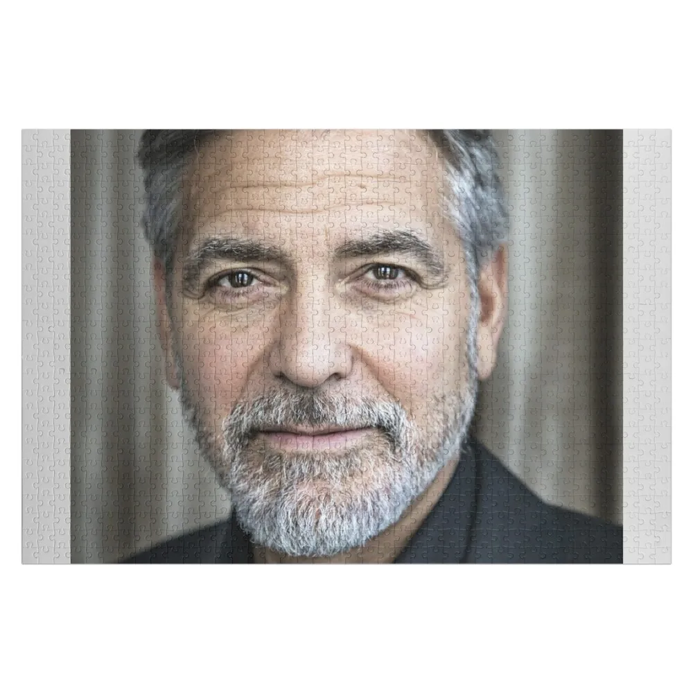 

George Clooney Poster Art For Fans Jigsaw Puzzle Christmas Toys Wood Name Puzzle