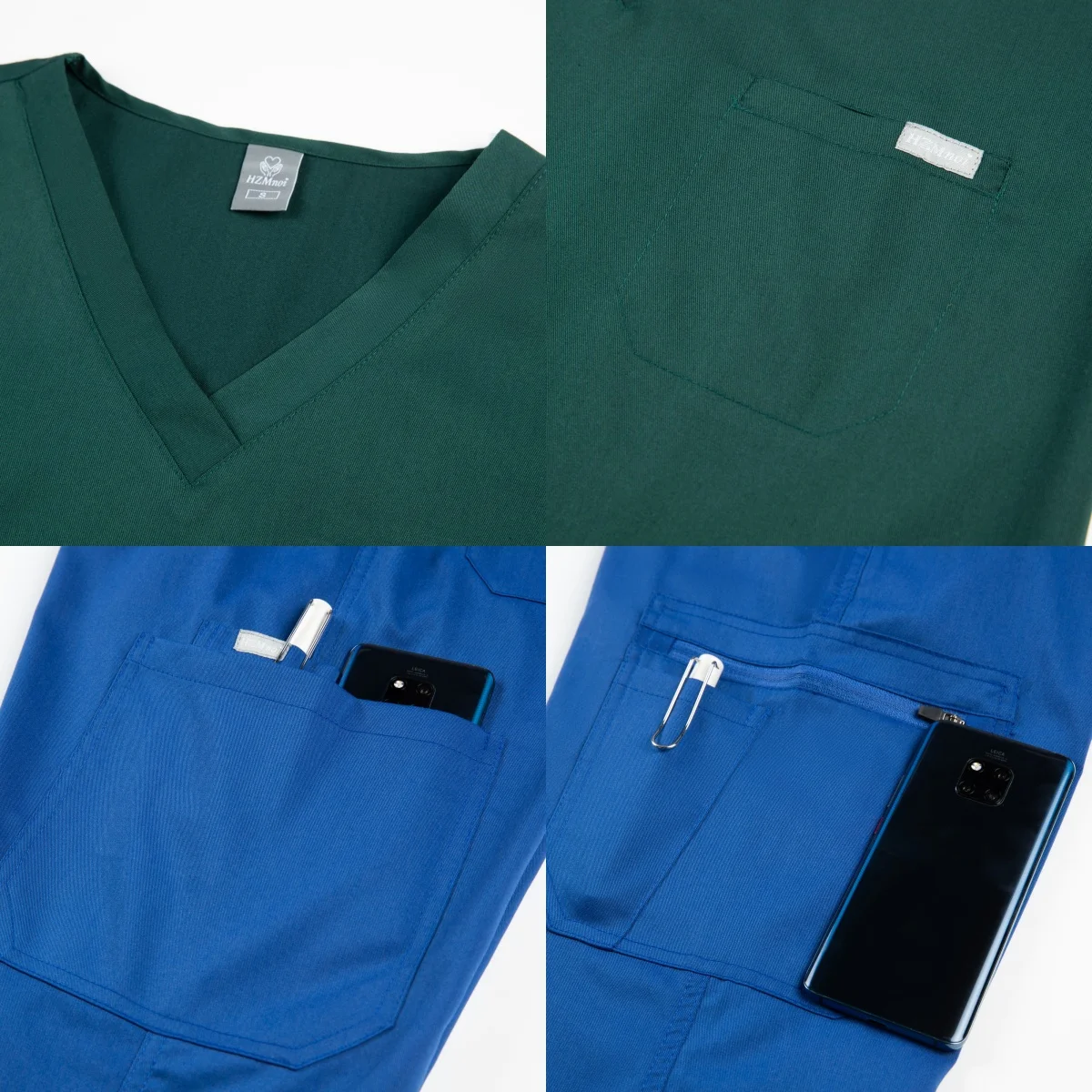 High-quality Spa Uniform Scrub Suits for Doctors and Nurses Beauty Salon Work Clothes Cotton Spandex Nursing Medical Scrubs Sets