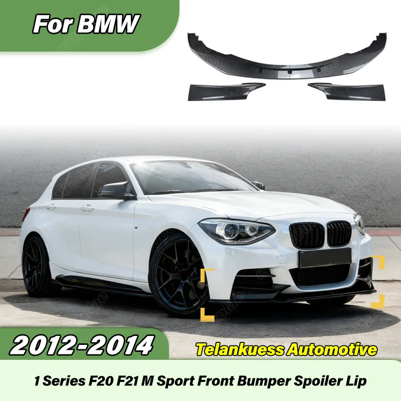

For BMW 1 Series F20 F21 2012 2013 2014 Automobile M Style Front Bumper Lip Sports Racing Front Air Knife Body Modification Kit