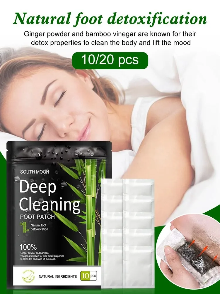 10-100PCS Detox Foot Patches Pads Natural Herbal Stress Relief Feet Body Toxins Detoxification Cleansing Pad Health Care