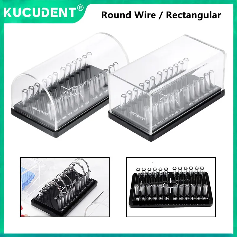 

Стоматологический акриловый ящик для хранения орто-аркового держателя провода, круглый/прямоугольный органайзер из дуги, диспенсер для полости рта, размещение