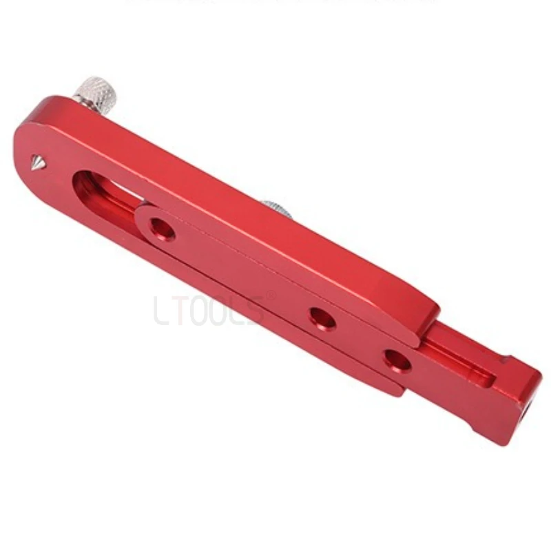 Bussola multifunzionale regolabile per tracciatore per la lavorazione del legno con scala metrica, righello di posizionamento, strumenti hardware per disegno in lega di alluminio