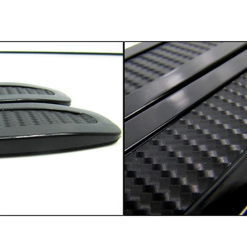 

Flexible Car Bumper Protector Trim Scratch Resistant Carbon Fiber Strips Crash Proof Durable Soft Strong Easy Install Black
