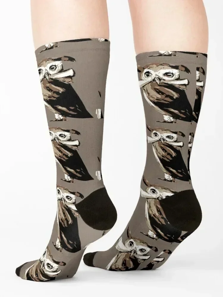 Spooky halloween Owl - Eyesasdaggers Socks Novelties winter hiking kawaii Socks Girl Men's