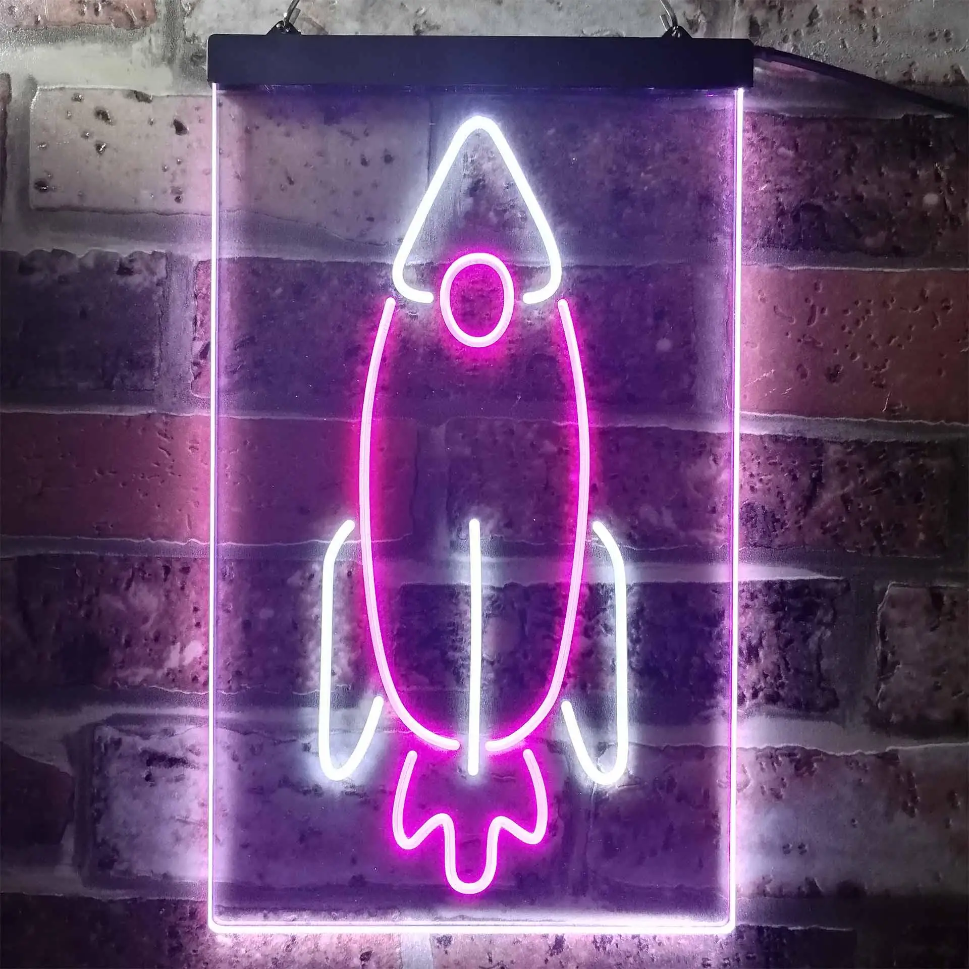 Rocket Launch Kid Room Dual Color Led Neon Sign st6-i3303