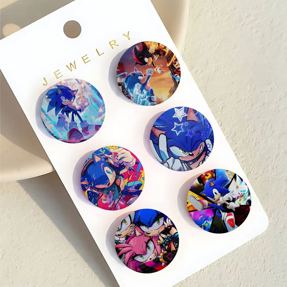 Anime S-Super-S-Sonics Badge Pins For Friend, Backpack, Clothing, Collectible Accessories, Jewelry Gift