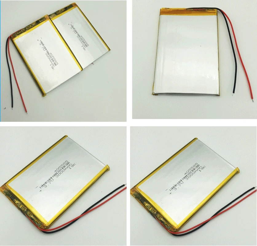 4x 405585 3000mah 3.7V Lithium Polymer Battery For Power Bank Mobile Phone Ebook Tablet PC MID Rechargeable Li-polymer Batteries