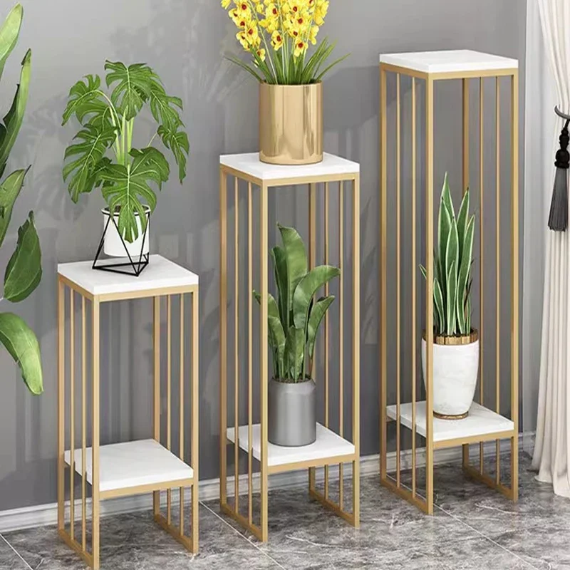 الشمال زهرة الجرف رفوف النبات الحديد غرفة المعيشة شرفة النبات دعم رفوف النباتات الفاخرة الأثاث الزخرفية Ripiano FYPS #1