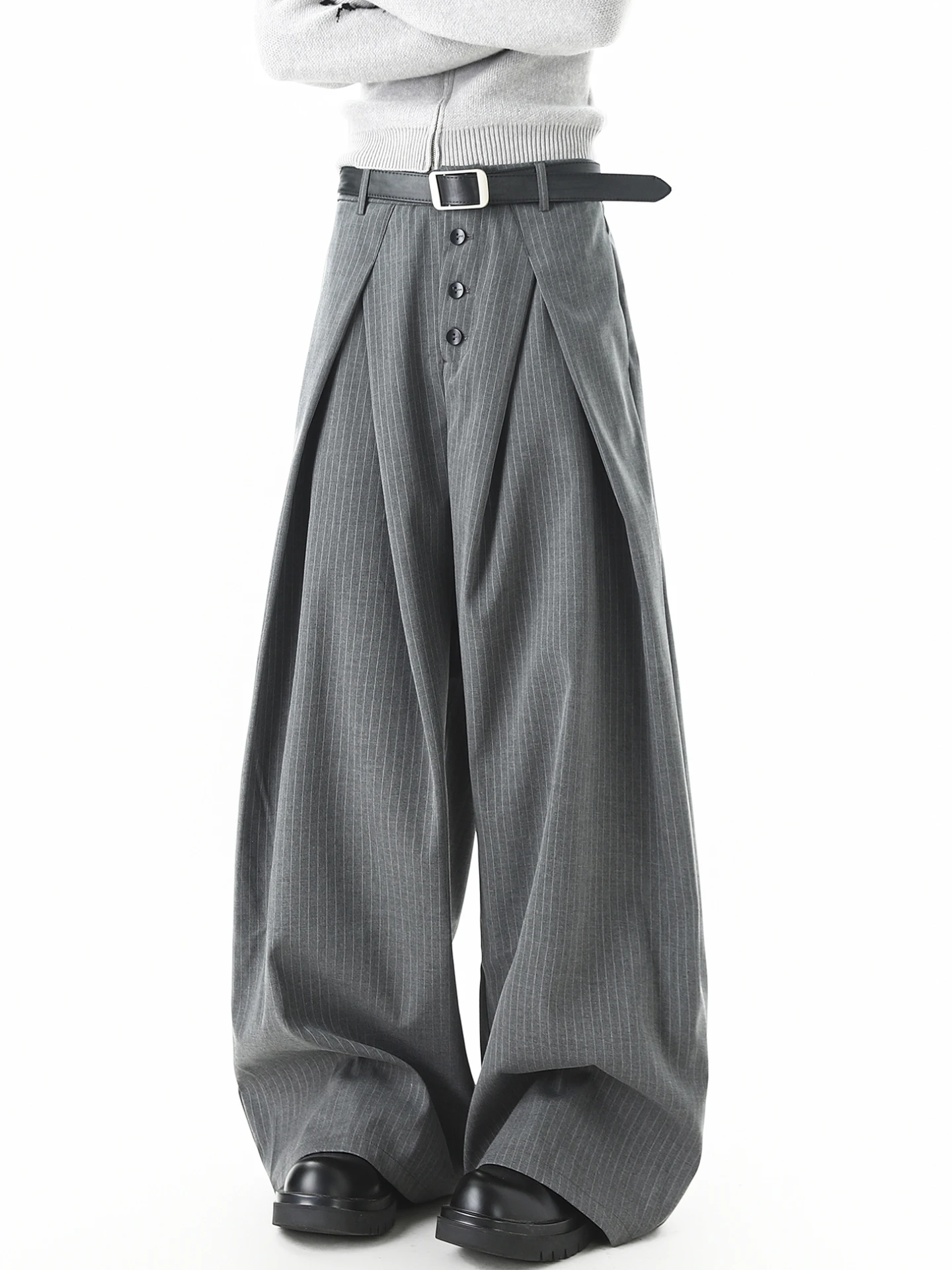 

Мужские брюки в стиле ретро American Sle: прямые, свободные, широкие, повседневные, для уличной моды, молодежные, весенние, для отдыха