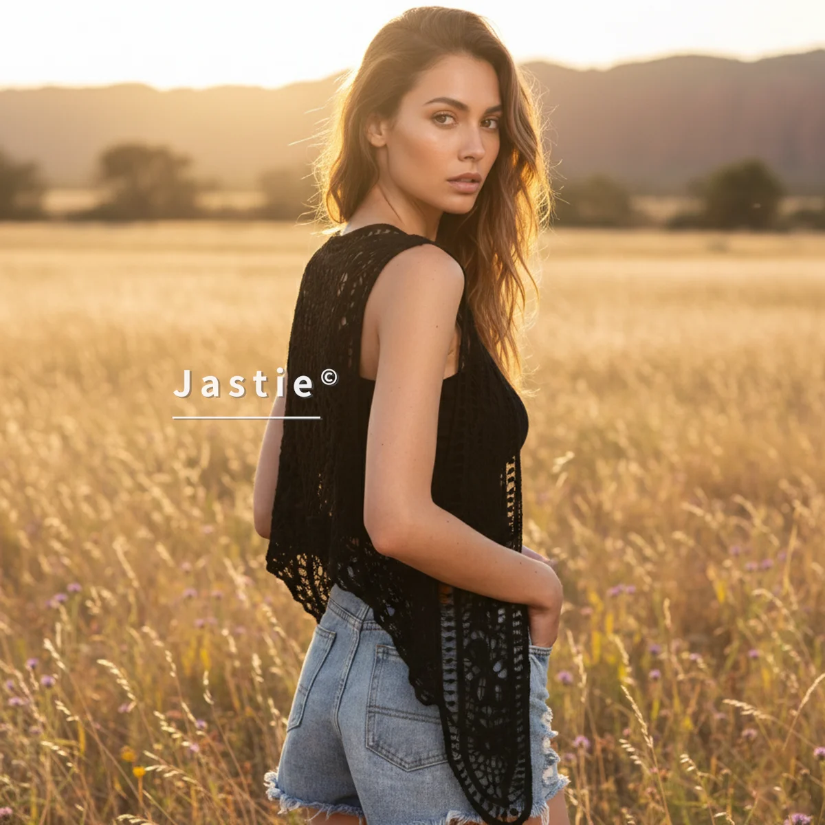 Asymmetrische Strickjacke mit offenem Stich, Sommer, Strand, Boho, Hippie-Menschen-Stil, Häkelstrick-Stickerei-Bluse, ärmellose Weste 2026