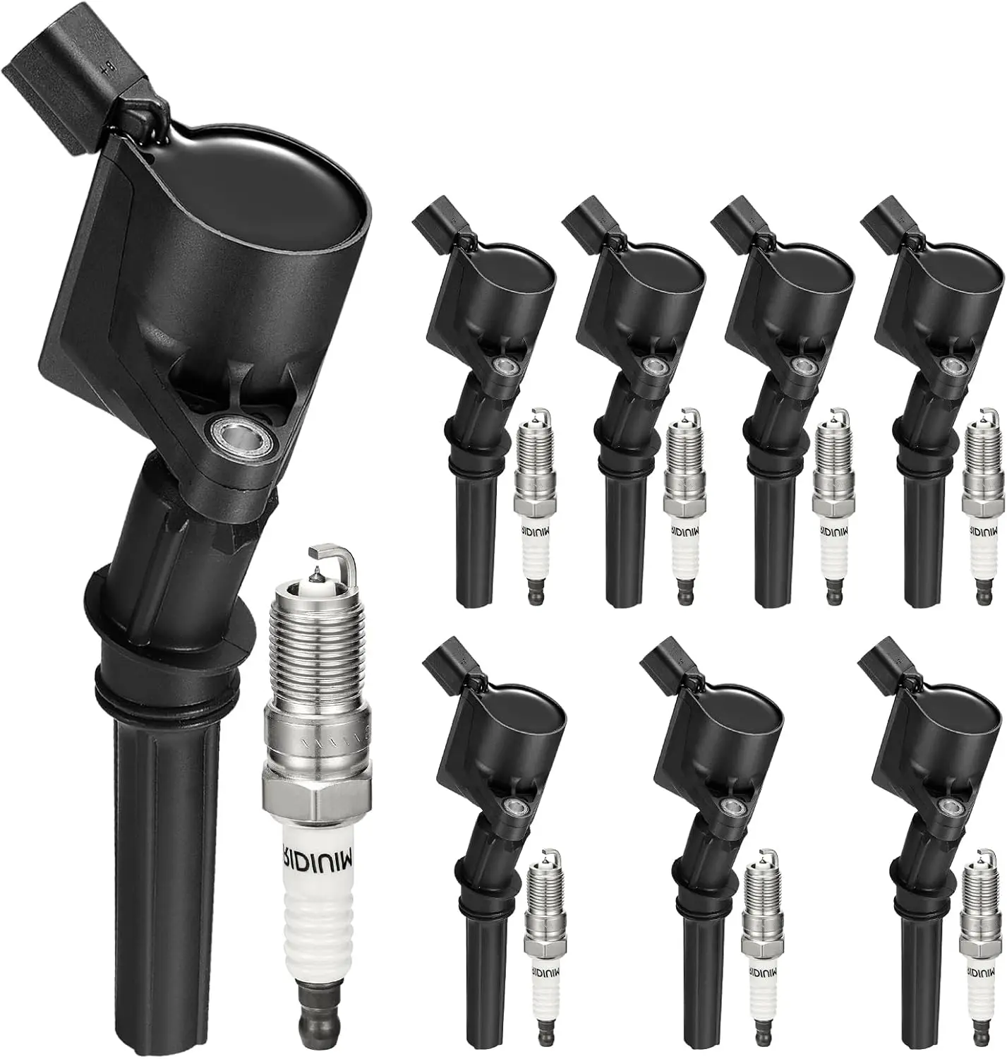 

Set of 8 Ignition Coil Pack and Spark Plugs Compatible with Ford F-150, F-250, Mustang 5.4L 4.6L V8, 98-08 Models