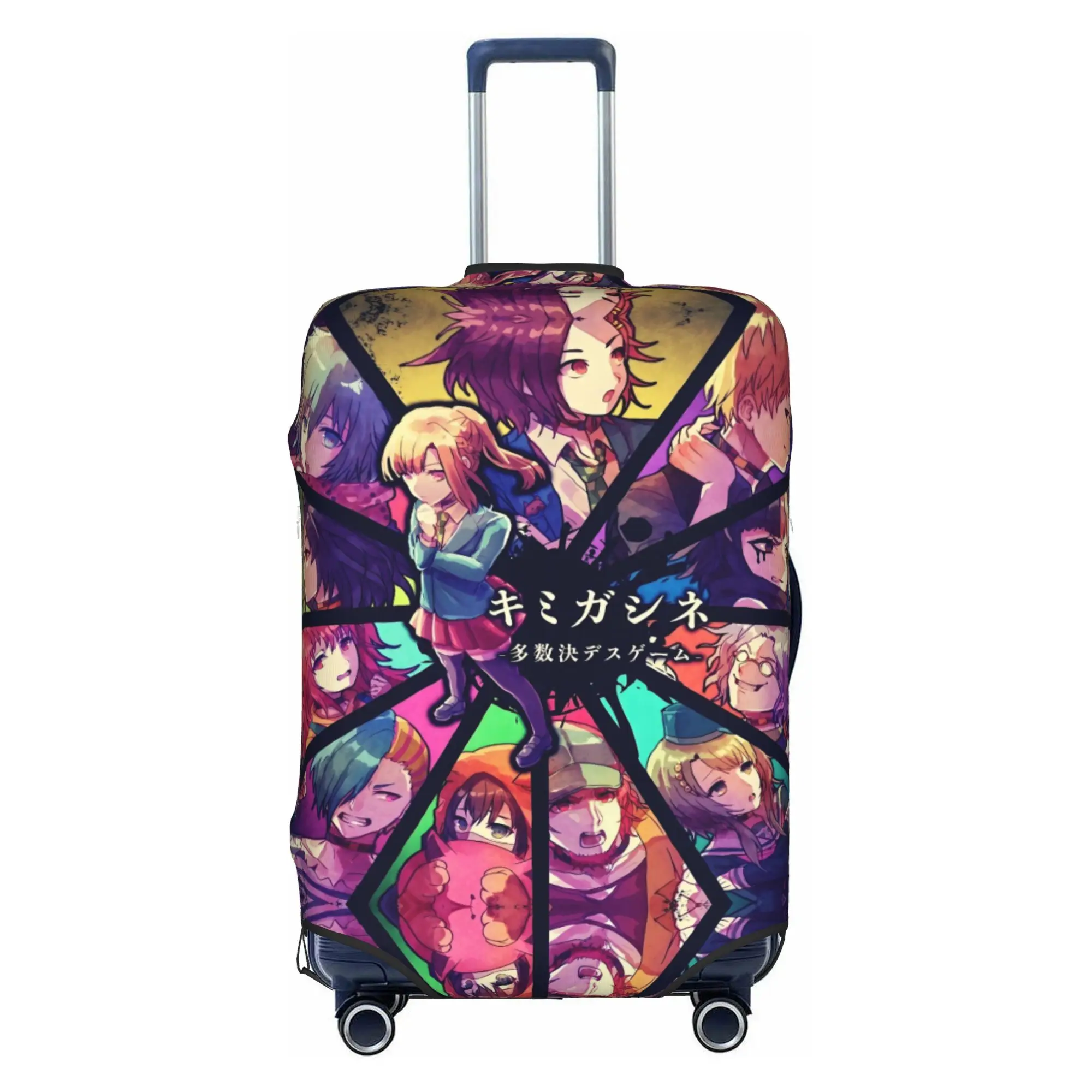 Fashion Horror Game YTTD Anime Luggage Cover Protector Washable Your Turn To Die Humor Travel Suitcase Covers