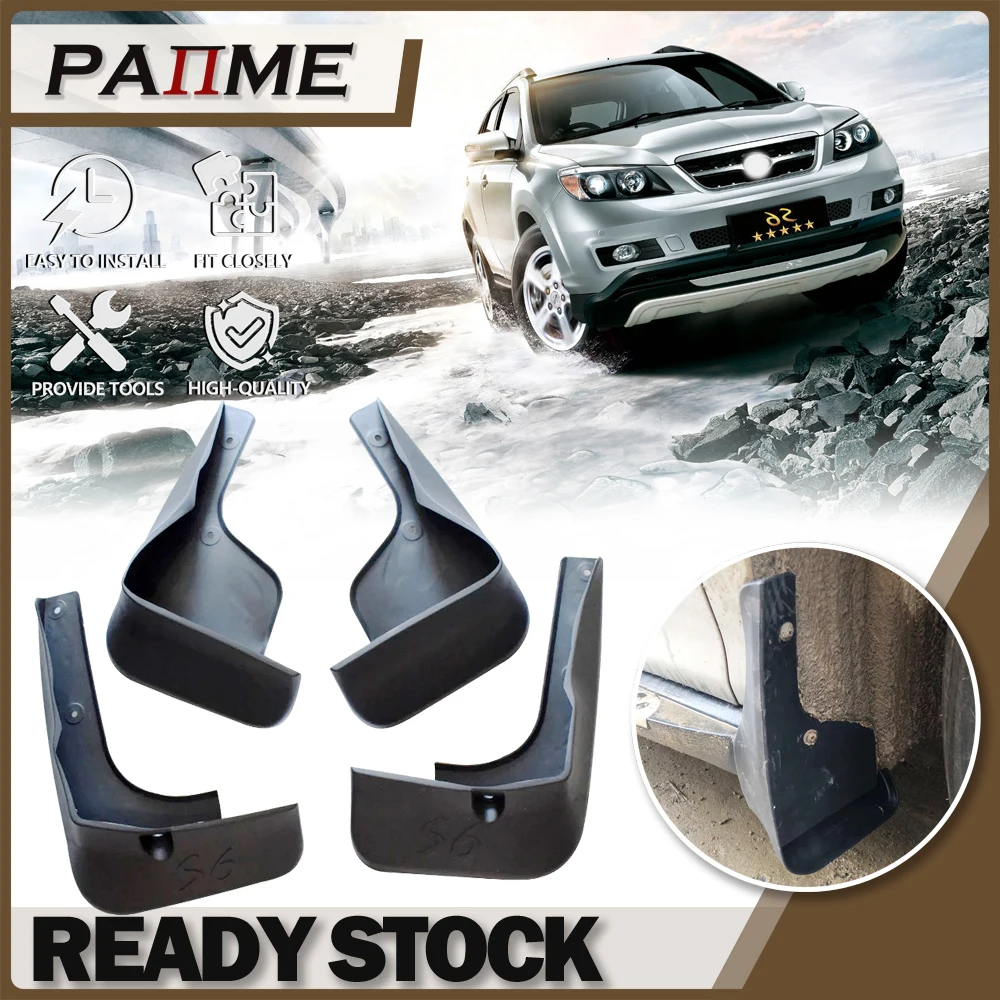 

Car MudFlaps For BYD S6 2011 2012 2013 2014 4pcs/Set Molded Splash Guards Front Rear Mud Flap Mudguards Fender YC102101