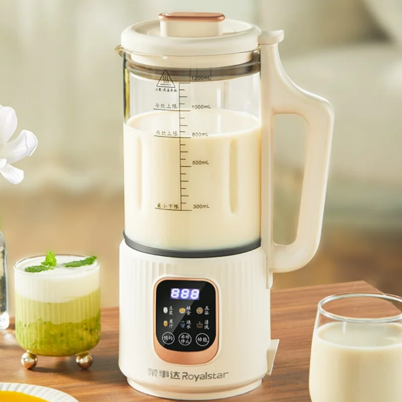 خلاط عالي السرعة 220 فولت 1 لتر صانع حليب الصويا المنزلي الطبخ التلقائي عصارة متعددة الوظائف عصارة صغيرة ، يمكن غلي الماء