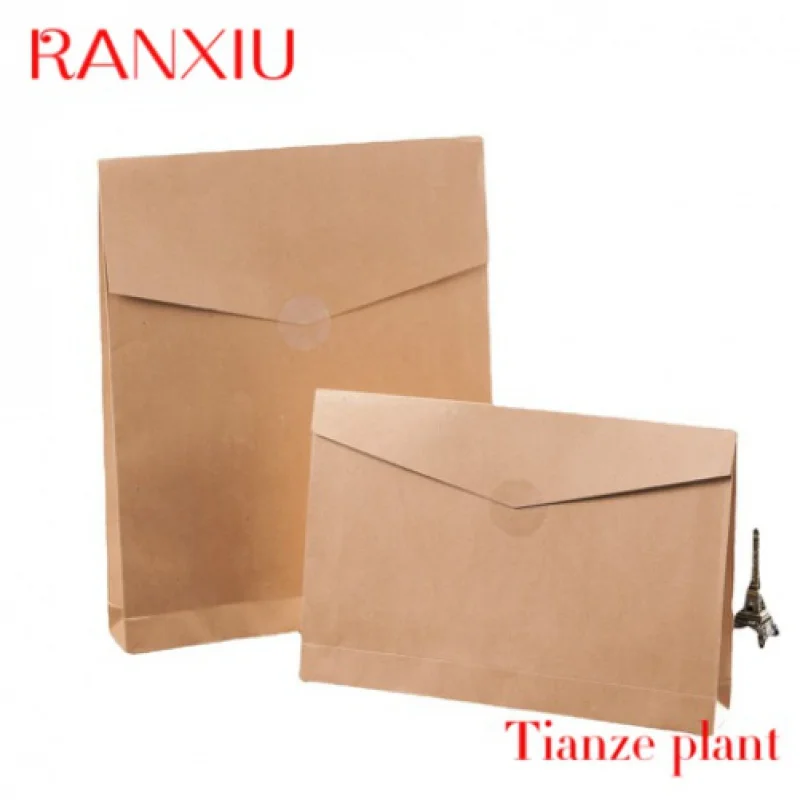 Custom Large Size Eco-friendly Kraft Paper Envelop Bag for Clothing and Scarf Documents Envelope Bag Recycled Envelopes