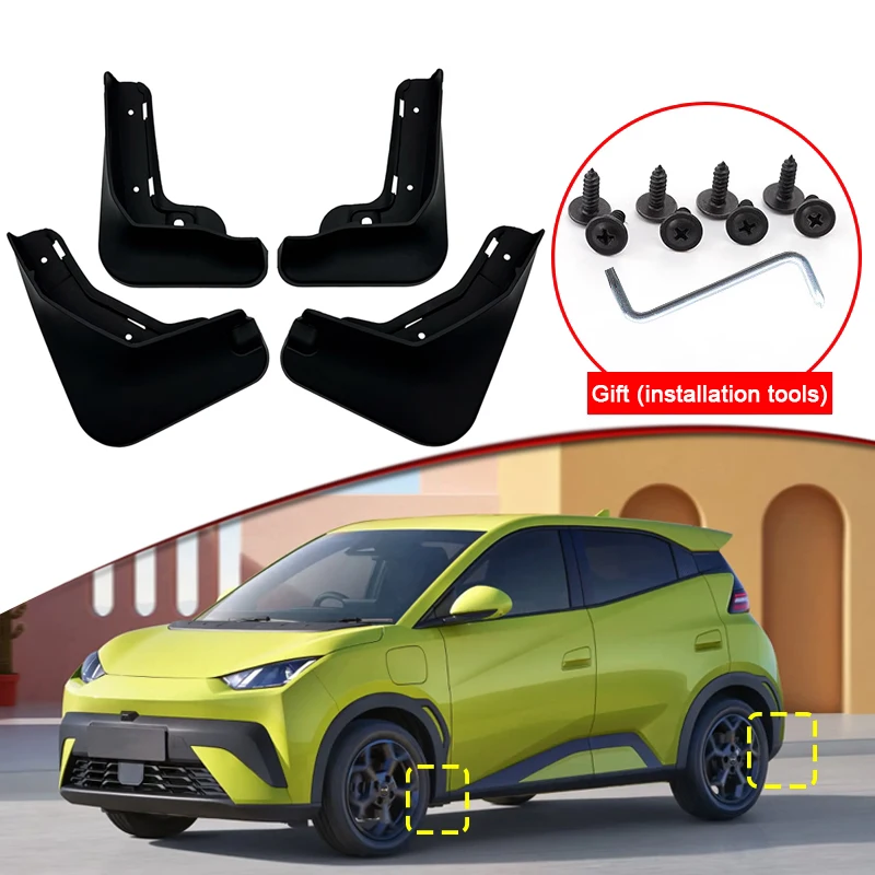 

Car Styling For BYD Dolphin Surf 2025 2026 2027 ABS Car Mud Flaps Splash Guard Mudguards MudFlaps Front Rear Fender Accessories