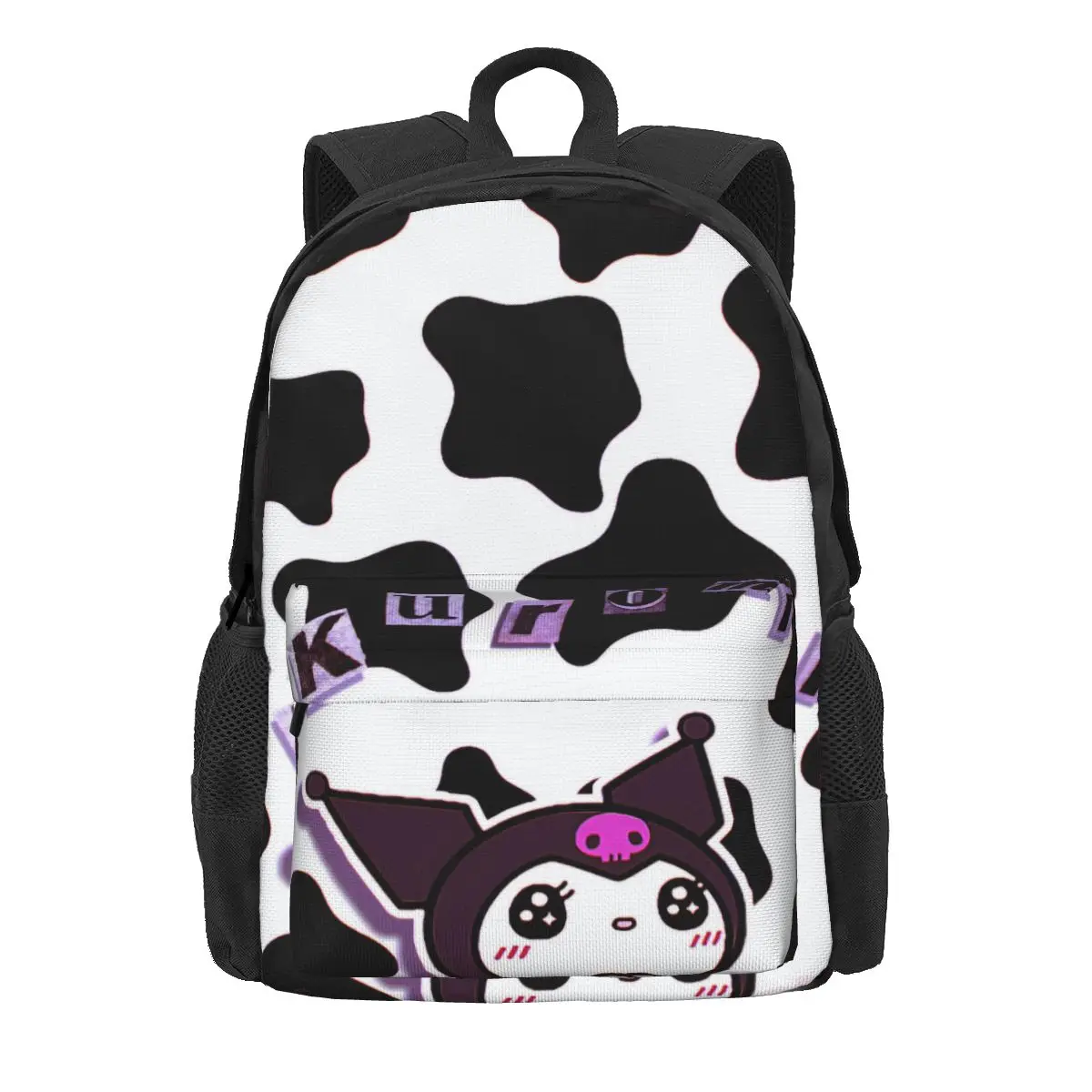 

Kuromi Cartoon Black White Women Backpack Mochila Trend Student School Bag Laptop Backpack Teenage Waterproof Travel Rucksack
