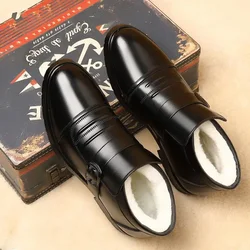 Work Warm Cold Proof Snow Boots for Men Black Winter Shoes Man New in Cotton Shoe Sale Footwear Anti Slip Offer Original Deals