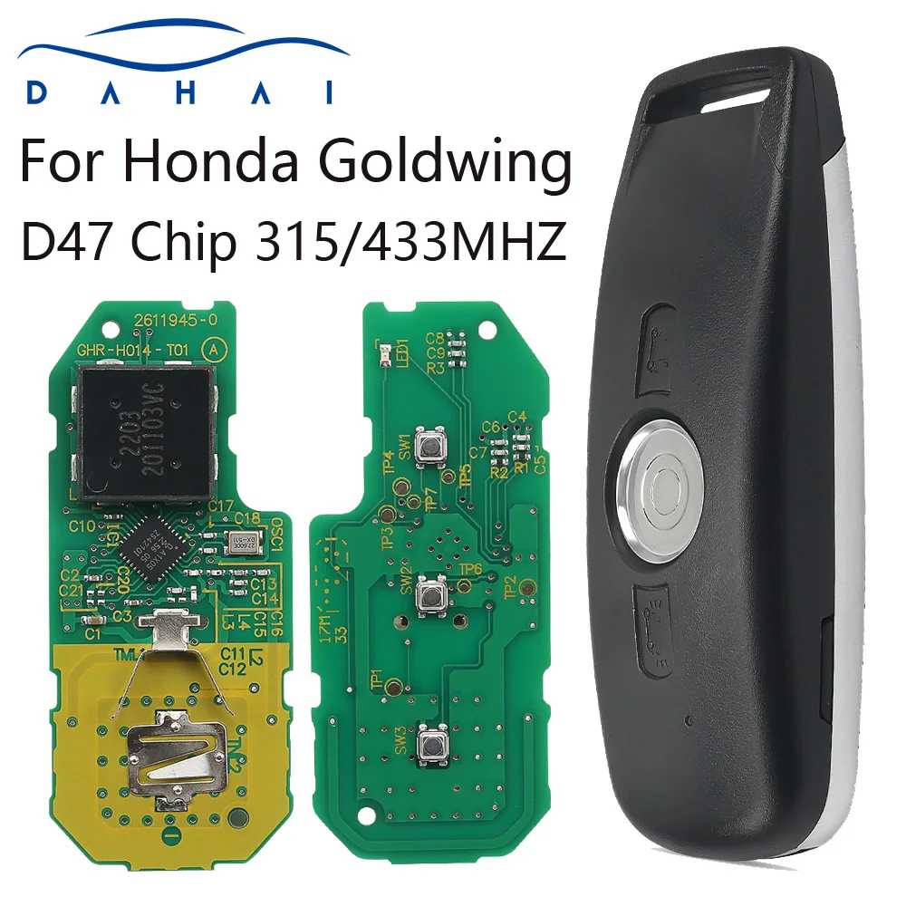 

DH For Honda Golden wing tour GL1800 GL1500 CM1100 NLP Three roundds 1250 Smart motorcy 3button key 315MHz/433MHz 47chip