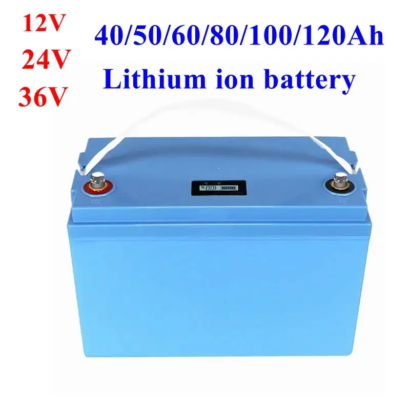 

12V 120Ah 100Ah 80Ah 24V 50Ah 24V 60Ah 36V 40Ah 50Ah Lithium Ion Battery +Chergers
