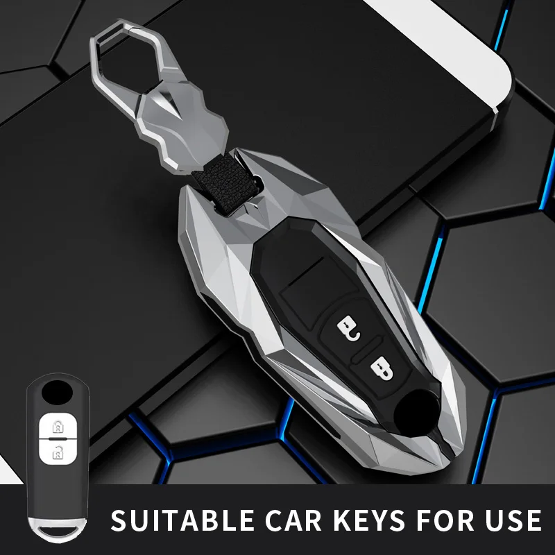 zinc alloy Car Key Case Cover For Mazda 2 3 5 6 BL BM GJ Atenza Axela Demio CX-3 CX3 CX-5 CX5 CX7 CX-9 CX8 keychain